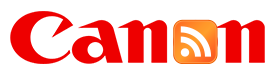 Canon 'news-feed'-styled logo